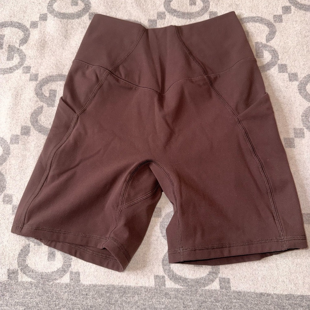BuffBunny Chocolate Brown Bike Shorts